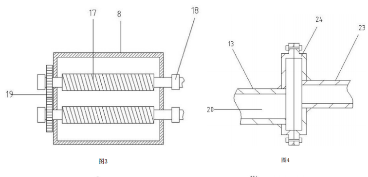 土壤农药热脱附修复装置的一种结构示意图